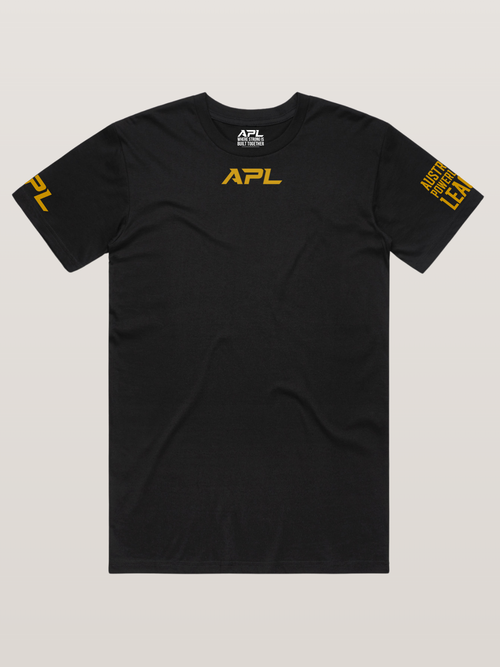 Mens APL Comp Shirt - Black with gold