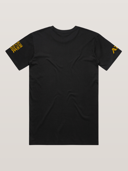 Mens APL Comp Shirt - Black with gold