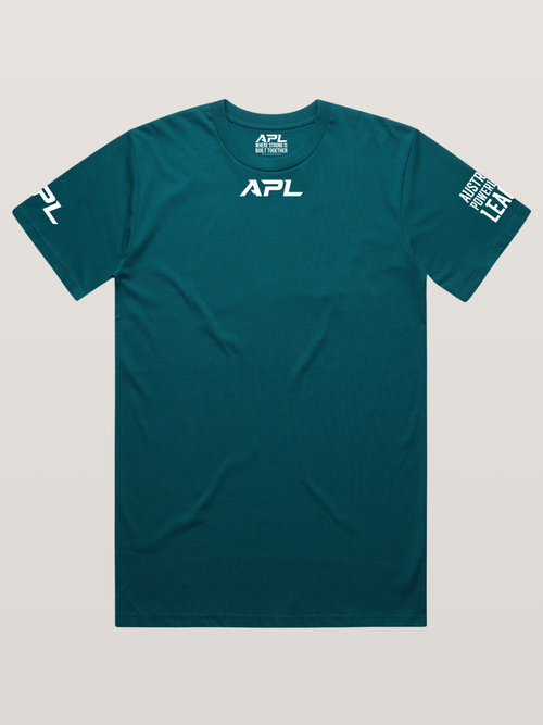 Mens APL Comp Shirt - Atlantic with white