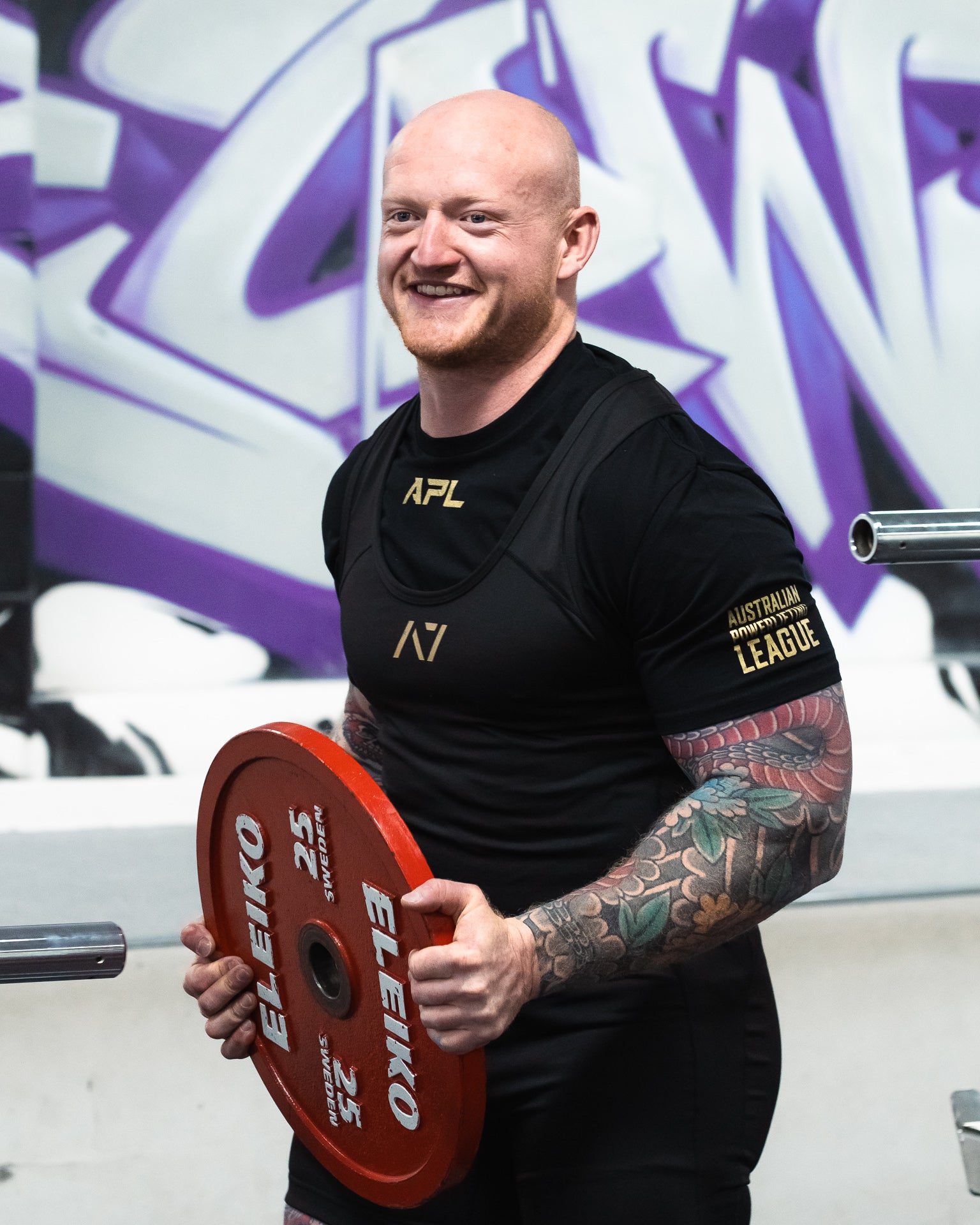 Mens APL Competition Shirt - Black/Gold